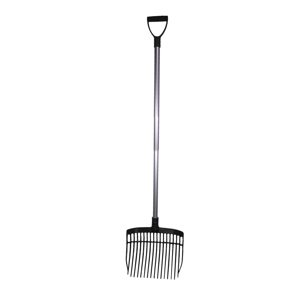 Mestvork Compleet (met steel 115 cm) Zwart