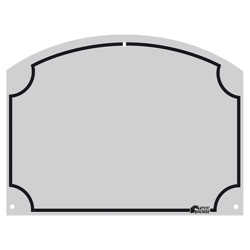 Stal Naamplaatje 70x95 mm