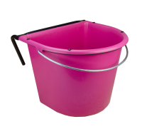 Voerbak 15 l met ophang en hengsel Roze