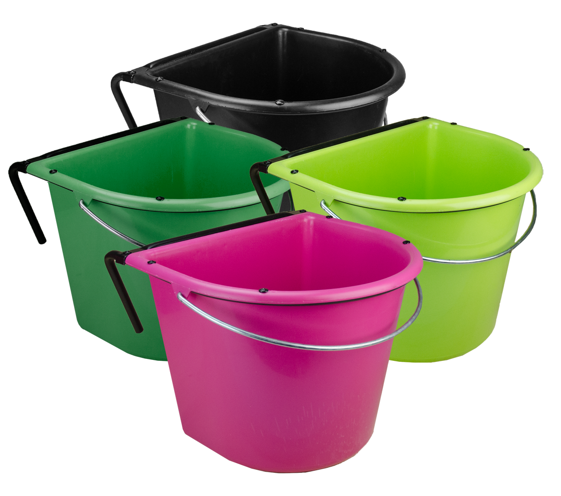 Voerbak 15 l met ophang en hengsel Roze