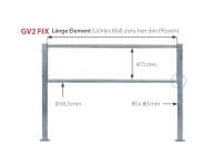 Paddockafscheiding GV2 Fix 3920 mm