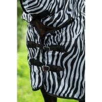 Vliegendeken met hals -Zebra- met buikflap