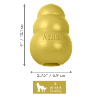 KONG 50th Anniversary KONG Classic Gold Lg